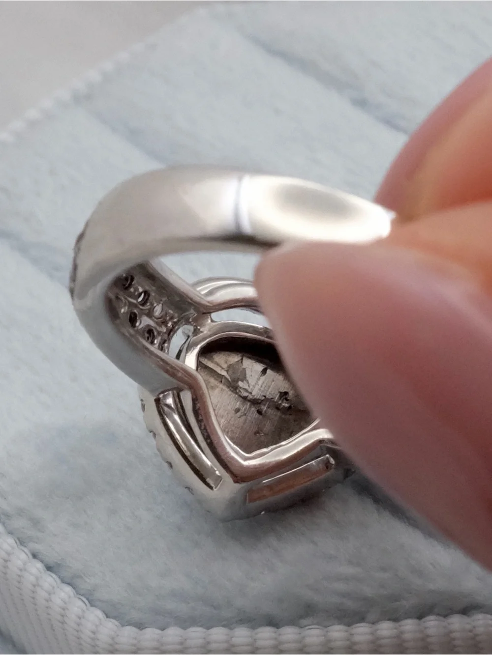 Black Diamond Ring | K18 White Gold